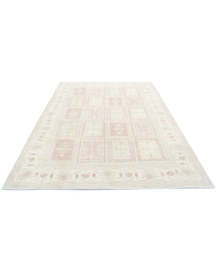 Bakhtiari 6' 4" X 9' 3" Hand Knotted Wool Rug 6' 4" X 9' 3" (193 X 282) / Taupe / Wool