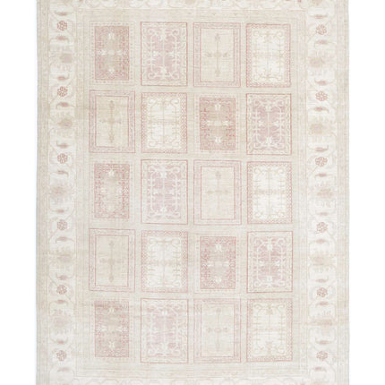 Bakhtiari 6' 4" X 9' 3" Hand Knotted Wool Rug 6' 4" X 9' 3" (193 X 282) / Taupe / Wool