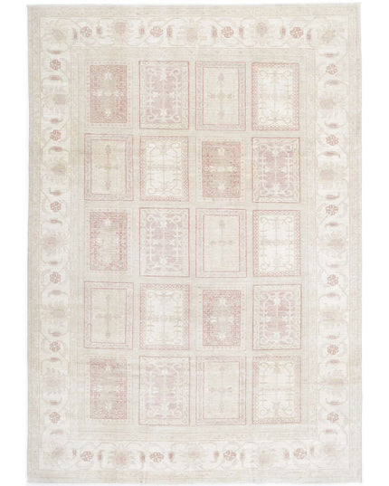 Bakhtiari 6' 4" X 9' 3" Hand Knotted Wool Rug 6' 4" X 9' 3" (193 X 282) / Taupe / Wool