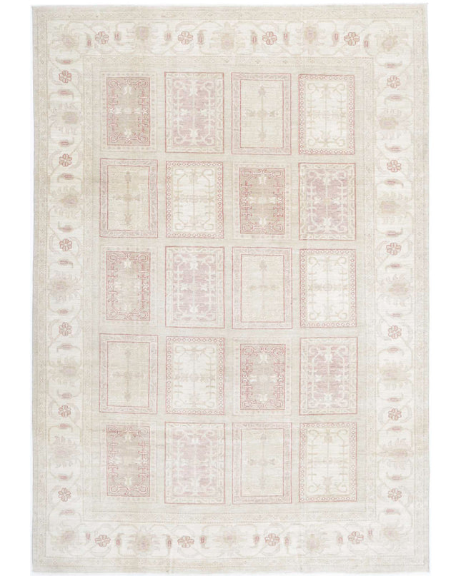 Bakhtiari 6' 4" X 9' 3" Hand Knotted Wool Rug 6' 4" X 9' 3" (193 X 282) / Taupe / Wool