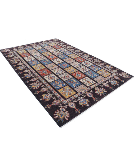 Bakhtiari 6' 5" X 9' 8" Hand Knotted Wool Rug 6' 5" X 9' 8" (196 X 295) / Brown / Wool