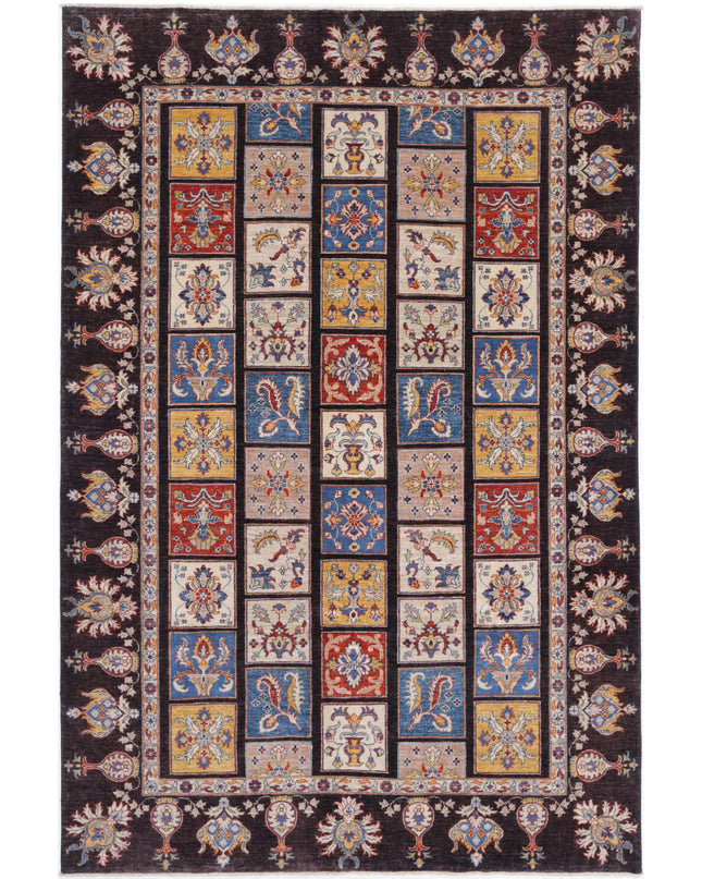 Bakhtiari 6' 5" X 9' 8" Hand Knotted Wool Rug 6' 5" X 9' 8" (196 X 295) / Brown / Wool