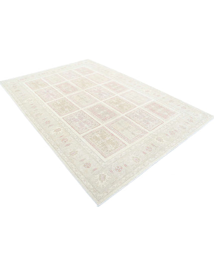 Bakhtiari 6' 7" X 9' 8" Hand Knotted Wool Rug 6' 7" X 9' 8" (201 X 295) / Ivory / Wool