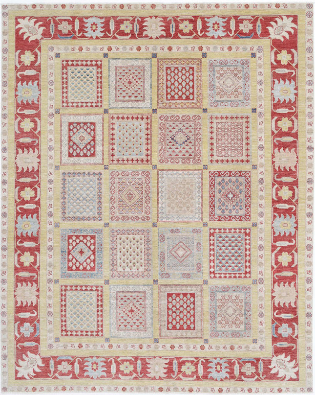 Bakhtiari 8' 2" X 10' 0" Hand Knotted Wool Rug 8' 2" X 10' 0" (249 X 305) / Gold / Wool