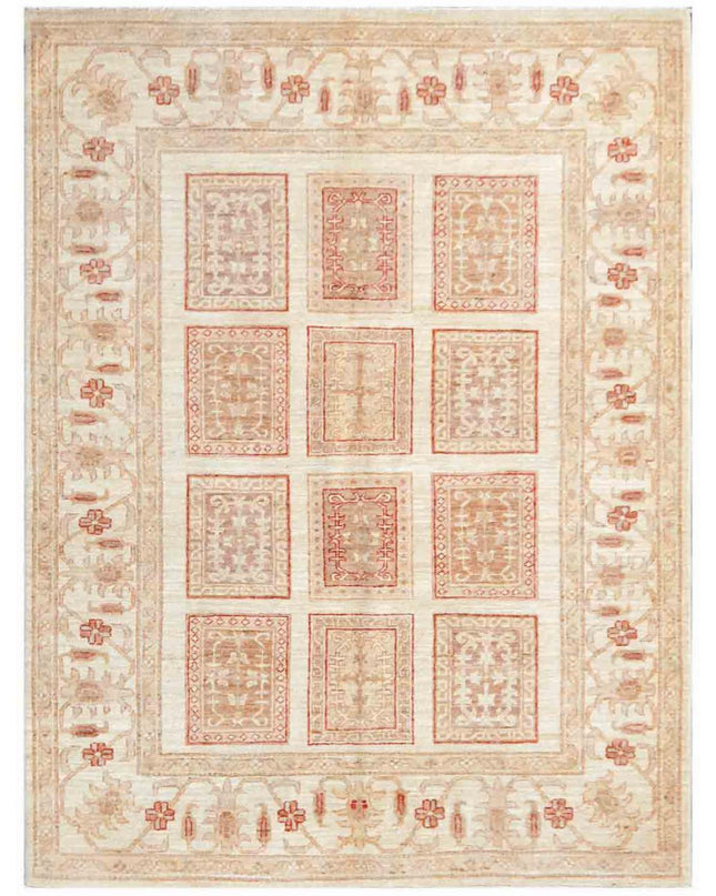 Bakhtiari 4' 11" X 6' 5" Hand Knotted Wool Rug 4' 11" X 6' 5" (150 X 196) / Ivory / Wool