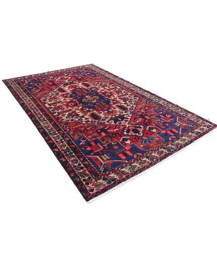Bakhtiari 6' 7" X 10' 2" Hand Knotted Wool Rug 6' 7" X 10' 2" (201 X 310) / Red / Wool