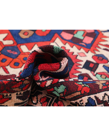 Bakhtiari 6' 7" X 10' 2" Hand Knotted Wool Rug 6' 7" X 10' 2" (201 X 310) / Red / Wool