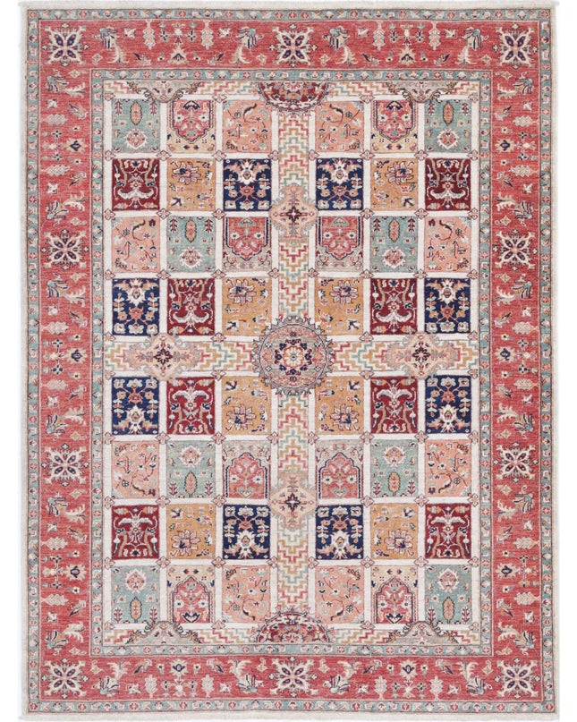 Bakhtiari 5' 7" X 7' 4" Hand Knotted Wool Rug 5' 7" X 7' 4" (170 X 223) / Multi / Wool