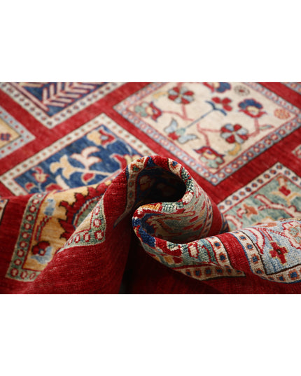 Bakhtiari 5' 9" X 8' 0" Hand Knotted Wool Rug 5' 9" X 8' 0" (175 X 244) / Red / Wool