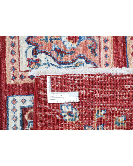 Bakhtiari 5' 6" X 7' 6" Hand Knotted Wool Rug 5' 6" X 7' 6" (168 X 229) / Red / Wool