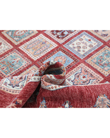 Bakhtiari 5' 7" X 7' 8" Hand Knotted Wool Rug 5' 7" X 7' 8" (170 X 234) / Red / Wool