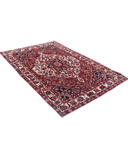 Bakhtiari 5' 3" X 8' 1" Hand Knotted Wool Rug 5' 3" X 8' 1" (160 X 246) / Red / Wool