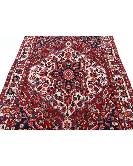 Bakhtiari 5' 3" X 8' 1" Hand Knotted Wool Rug 5' 3" X 8' 1" (160 X 246) / Red / Wool