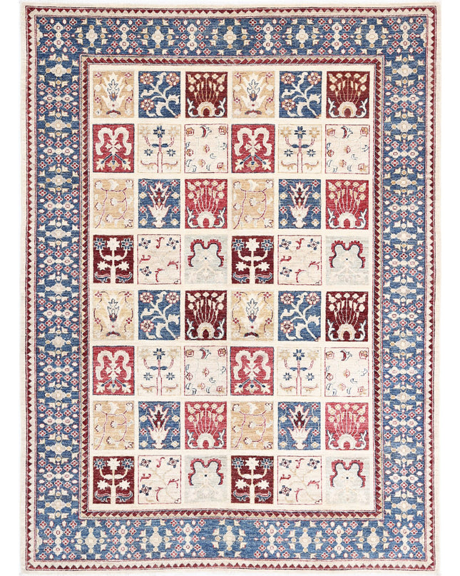 Bakhtiari 5' 7" X 7' 6" Hand Knotted Wool Rug 5' 7" X 7' 6" (170 X 229) / Multi / Wool