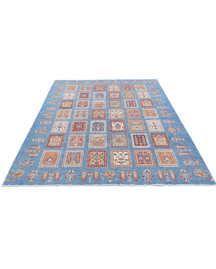 Bakhtiari 5' 8" X 7' 8" Hand Knotted Wool Rug 5' 8" X 7' 8" (173 X 234) / Blue / Wool