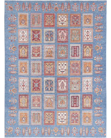 Bakhtiari 5' 8" X 7' 8" Hand Knotted Wool Rug 5' 8" X 7' 8" (173 X 234) / Blue / Wool