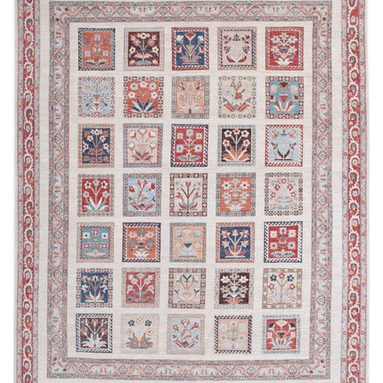 Bakhtiari 8' 10" X 11' 3" Hand Knotted Wool Rug 8' 10" X 11' 3" (269 X 343) / Ivory / Wool
