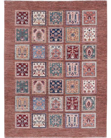Bakhtiari 4' 10" X 6' 6" Hand Knotted Wool Rug 4' 10" X 6' 6" (147 X 198) / Brown / Wool