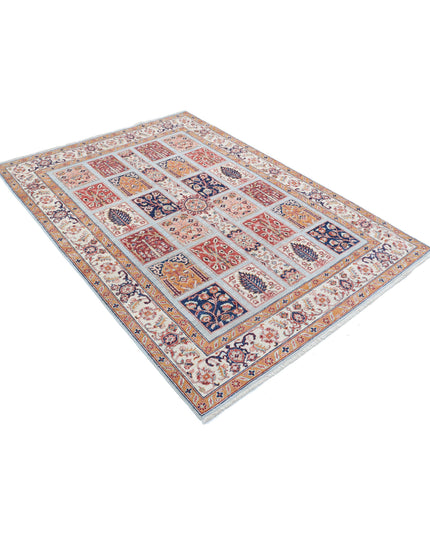 Bakhtiari 4' 9" X 6' 5" Hand Knotted Wool Rug 4' 9" X 6' 5" (145 X 196) / Multi / Wool