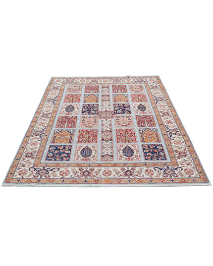 Bakhtiari 4' 9" X 6' 5" Hand Knotted Wool Rug 4' 9" X 6' 5" (145 X 196) / Multi / Wool