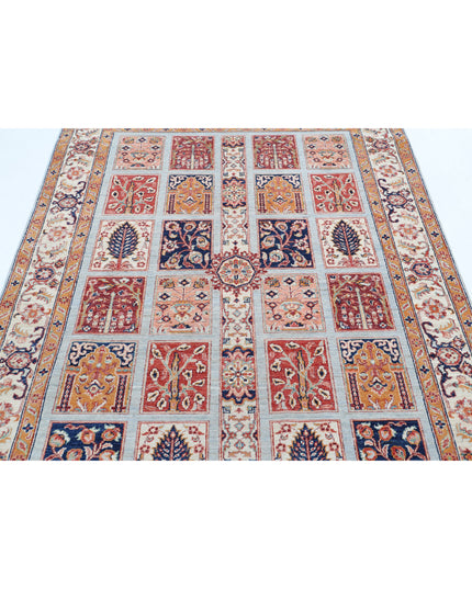 Bakhtiari 4' 9" X 6' 5" Hand Knotted Wool Rug 4' 9" X 6' 5" (145 X 196) / Multi / Wool