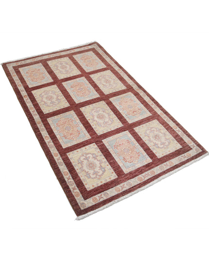 Bakhtiari 3' 0" X 4' 9" Hand Knotted Wool Rug 3' 0" X 4' 9" (91 X 145) / Brown / Wool
