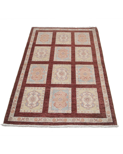 Bakhtiari 3' 0" X 4' 9" Hand Knotted Wool Rug 3' 0" X 4' 9" (91 X 145) / Brown / Wool