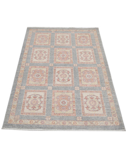 Bakhtiari 3' 2" X 4' 9" Hand Knotted Wool Rug 3' 2" X 4' 9" (97 X 145) / Grey / Wool