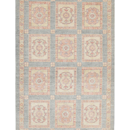 Bakhtiari 3' 2" X 4' 9" Hand Knotted Wool Rug 3' 2" X 4' 9" (97 X 145) / Grey / Wool