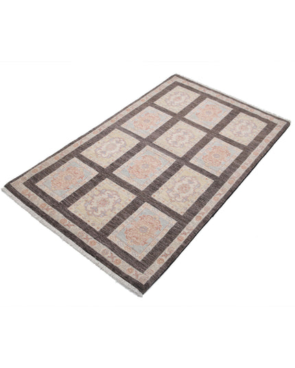 Bakhtiari 3' 3" X 5' 1" Hand Knotted Wool Rug 3' 3" X 5' 1" (99 X 155) / Brown / Wool