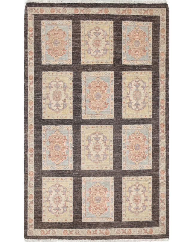 Bakhtiari 3' 3" X 5' 1" Hand Knotted Wool Rug 3' 3" X 5' 1" (99 X 155) / Brown / Wool