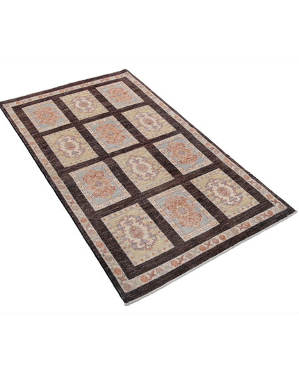 Bakhtiari 3' 0" X 5' 2" Hand Knotted Wool Rug 3' 0" X 5' 2" (91 X 158) / Brown / Wool