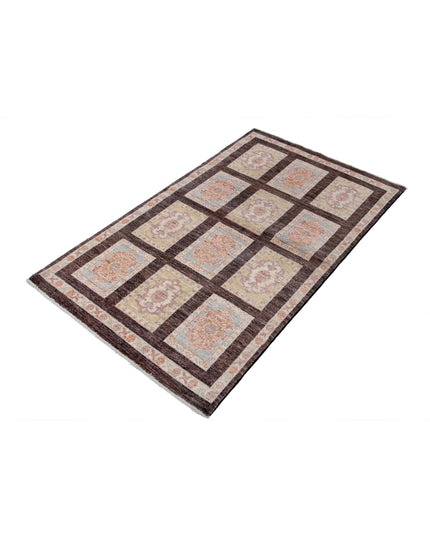 Bakhtiari 3' 0" X 5' 2" Hand Knotted Wool Rug 3' 0" X 5' 2" (91 X 158) / Brown / Wool