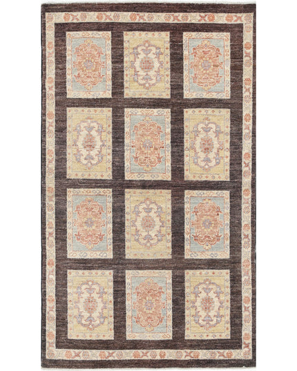 Bakhtiari 3' 0" X 5' 2" Hand Knotted Wool Rug 3' 0" X 5' 2" (91 X 158) / Brown / Wool