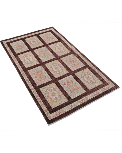 Bakhtiari 3' 0" X 5' 0" Hand Knotted Wool Rug 3' 0" X 5' 0" (91 X 152) / Brown / Wool