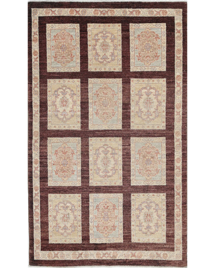 Bakhtiari 3' 0" X 5' 0" Hand Knotted Wool Rug 3' 0" X 5' 0" (91 X 152) / Brown / Wool