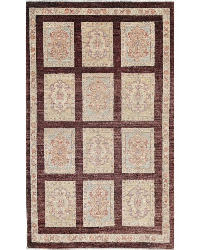 Bakhtiari 3' 0" X 5' 0" Hand Knotted Wool Rug 3' 0" X 5' 0" (91 X 152) / Brown / Wool