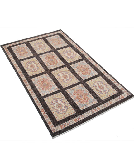 Bakhtiari 3' 0" X 4' 11" Hand Knotted Wool Rug 3' 0" X 4' 11" (91 X 150) / Brown / Wool