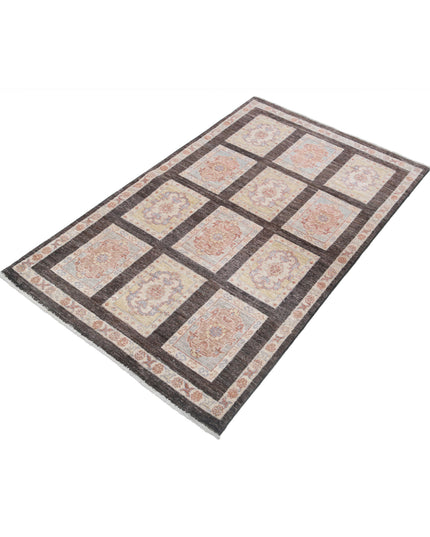 Bakhtiari 3' 0" X 4' 11" Hand Knotted Wool Rug 3' 0" X 4' 11" (91 X 150) / Brown / Wool
