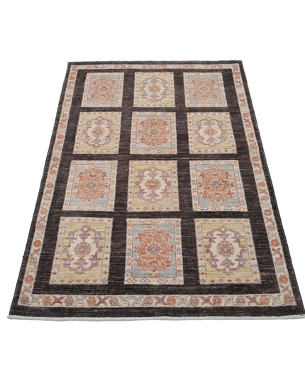 Bakhtiari 3' 0" X 4' 11" Hand Knotted Wool Rug 3' 0" X 4' 11" (91 X 150) / Brown / Wool