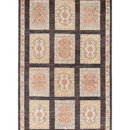 Bakhtiari 3' 0" X 4' 11" Hand Knotted Wool Rug 3' 0" X 4' 11" (91 X 150) / Brown / Wool