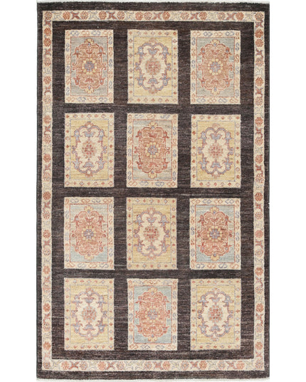 Bakhtiari 3' 0" X 4' 11" Hand Knotted Wool Rug 3' 0" X 4' 11" (91 X 150) / Brown / Wool