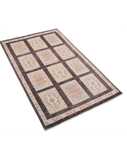 Bakhtiari 3' 0" X 4' 11" Hand Knotted Wool Rug 3' 0" X 4' 11" (91 X 150) / Brown / Wool