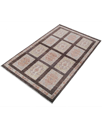 Bakhtiari 3' 0" X 4' 11" Hand Knotted Wool Rug 3' 0" X 4' 11" (91 X 150) / Brown / Wool