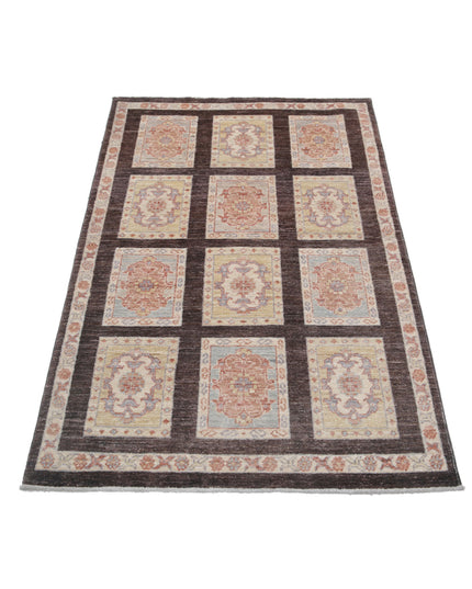 Bakhtiari 3' 0" X 4' 11" Hand Knotted Wool Rug 3' 0" X 4' 11" (91 X 150) / Brown / Wool