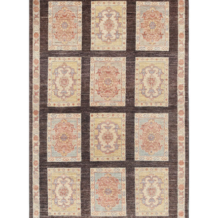 Bakhtiari 3' 0" X 4' 11" Hand Knotted Wool Rug 3' 0" X 4' 11" (91 X 150) / Brown / Wool