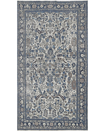 Bakhtiari 7' 2" X 13' 0" Hand Knotted Wool Rug 7' 2" X 13' 0" (219 X 396) / Ivory / Wool
