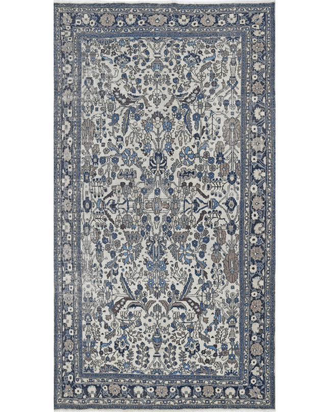 Bakhtiari 7' 2" X 13' 0" Hand Knotted Wool Rug 7' 2" X 13' 0" (219 X 396) / Ivory / Wool