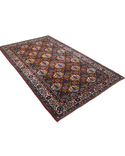 Bakhtiari 5' 1" X 8' 3" Hand Knotted Wool Rug 5' 1" X 8' 3" (155 X 251) / Red / Wool