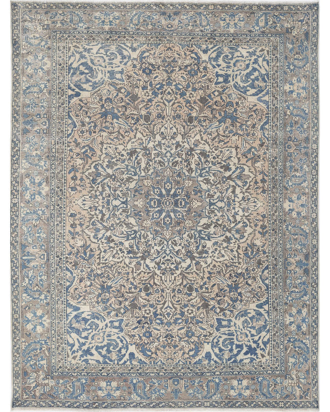 Bakhtiari 9' 7" X 12' 4" Hand Knotted Wool Rug 9' 7" X 12' 4" (292 X 376) / Ivory / Wool